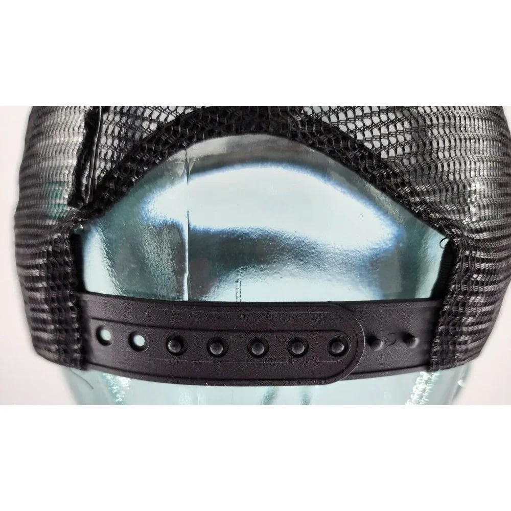 New‎ With Tags ZYIA Active Black Mesh Snapback Trucker Hat Cap Unisex One Size
